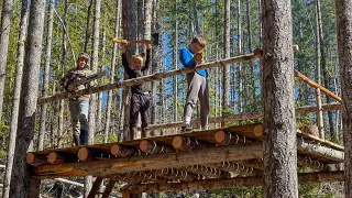 We Built A Tree Fort In One Day!!!