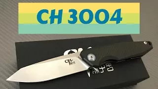 CH 3004 knife carbon fiber scale and titanium framelock flipper knife