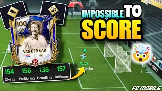 100 VAN DER SAR Power Test 🤯 | REVIEW 🔥 | Fc mobile