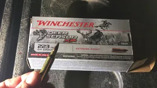 Deer Hunting with Winchester Deer Season XP ammo: 223, 64 grain