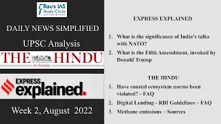 THE HINDU (14 August) & IE EXPLAINED (7-14 August) – UPSC IAS – DNS