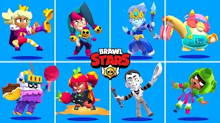 Brawl Stars New Brawler Mandy , Chester , Gray And All New Skins Animation | Brawl Stars Brawl Talk