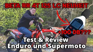 Beta RR 4T 125 LC TEST | Enduro & Supermoto Vergleich | Neuheit 2021 EURO 5 | mit dB Messung [DE HD]