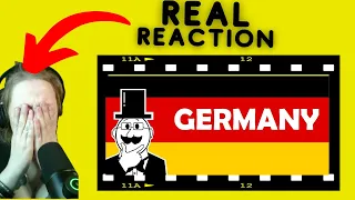 American girl reacts to Mr. History-A Super Quick HIstory Of Germany