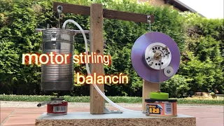 Motor stirling con balancín 2.0 (PASO PASO #manualmundo