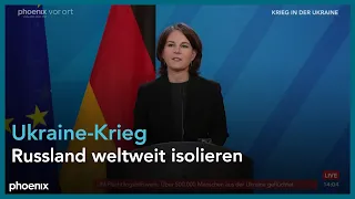 Annalena Baerbock und Anže Logar zum Ukraine-Krieg