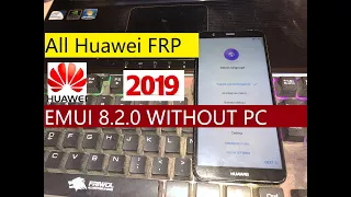 All Huawei FRP/Google Lock Bypass Android/EMUI 8.2.0 WITHOUT PC | NO TALKBACK | METHOD 2