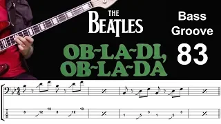 OB-LA-DI, OB-LA-DA (Beatles) How to Play Bass Groove Cover with Score & Tab Lesson