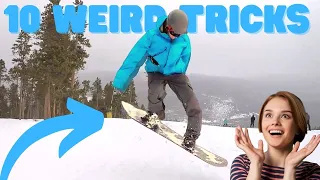 10 WEIRD Advanced Snowboard Tricks