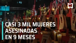 Mujeres asesinadas: casi 3 mil en nueve meses - Noticias MX