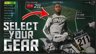 How to SELECT YOUR PREFERRED GEAR in Monster Energy Supercross: The Official Videogame