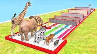 Animals of Different Sizes in a Block Race - Animal Revolt Battle Simulator - Arbs