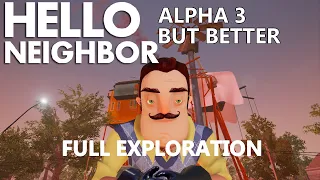 Hello Neighbour Alpha 3 Better Mod | FULL EXPLORATION (Read Description for Credits)