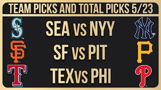 MLB Picks and Predictions Today 5/23/24 | MLB Picks Today 5/23/2024