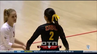 #tb Samantha Bricio (USC) vs Utah 130929