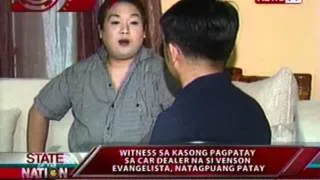 SONA: Witness sa kasong pagpatay sa car dealer na si Venson Evangelista, natagpuang patay