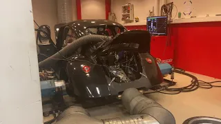 VW 1302 GTO mid mounted  mitsubishi 6g72 twin turbo engine in the dyno