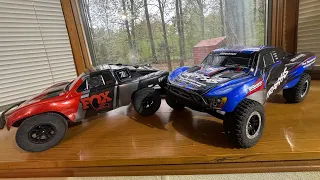 Traxxas Slash Bl-2s 2wd and 4x4 testing at Red’s RC Raceway!