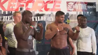 Strikeforce Heavy Artillery: Alistair Overeem vs. Brett Rogers weigh in video - St. Louis, MO - HD