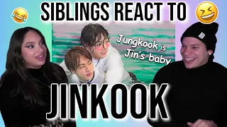 Siblings react to Jungkook is Jin's baby (JinKook)💜😂✨| REACTION