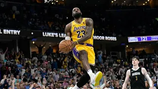 Ja Morant shoves LeBron James after his nasty dagger dunk｜12 April, 2024｜Clutch Play