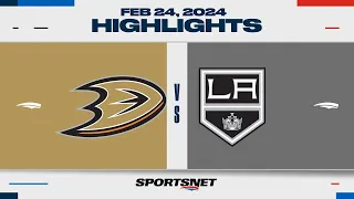 NHL Highlights | Ducks vs. Kings - February 24, 2024