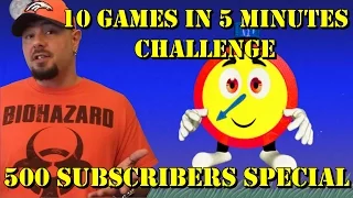 10 Games in 5 Minutes Challenge - 500 Subscribers Special! Feat. Dali Popka | Nefarious Wes