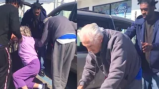 3 Men Help Elderly Couple Into Car | Touching Moment