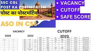 ASO IN CSS | POST KA POSTMORTEM | SSC CGL 2024 #ssc #asoincss #viral #civilseva #shorts