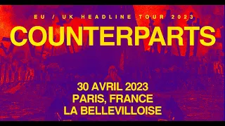 COUNTERPARTS  (Can)  Live Paris, La Bellevilloise  30 04 2023