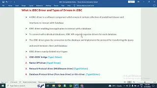 What is JDBC Driver and types of Drivers in JDBC