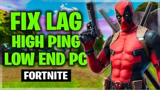 Fix lag Fortnite | fix high ping and increase fps on low end pc ✔