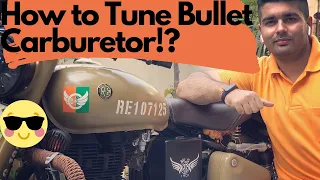 How to correctly Tune Royal Enfield Carburetor | How to increase Bullet Top Speed & Mileage