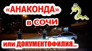 ДПС Сочи Харкающий инспектор и его  "Вялая Анаконда". Так проводится Анаконда