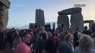 Sunset over Stonehenge ahead of summer solstice