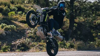 como hacer CABALLITOS nivel 0 #wheelie #husqvarna701 #supermoto