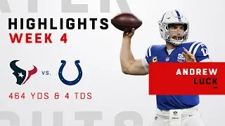 Andrew Luck EXPLODES for 464 Yards & 4 TDs vs. Houston