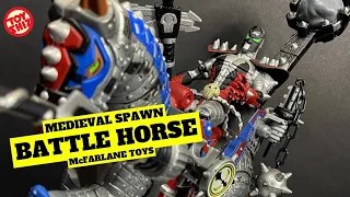 1995 MEDIEVAL SPAWN w/ BATTLE HORSE | Spawn Series III | McFarlane Toys