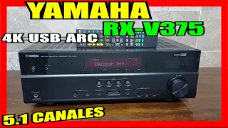 Amplificador receiver YAMAHA RX-V375 (video de funcionamiento para su venta) #vendido