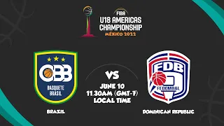Brazil v Dominican Republic | Full Basketball Game | FIBA U18 Americas Championship 2022
