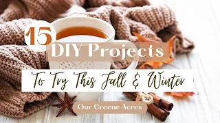 15 Ways to Upcycle Thrifted Items into Fall & Winter Home Decor #homedecor #diy #fall