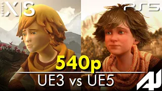 🎮 De Unreal Engine 3 a 5 | Brothers A Tale of Two Sons en Xbox Series X/S vs PS5 [FPS+Resolucion]