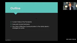 Keynote:  Approaching Normalcy: Forecasting the End of the COVID-19 Pandemic