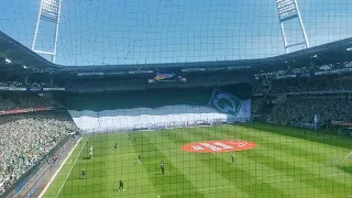 Werder Bremen - Jahn Regensburg Stimmung vor dem Anpfiff 15.05.2022