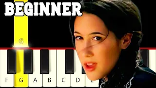 A Thousand Miles (Intro) - Vanessa Carlton - Easy and Slow Piano tutorial - Beginner