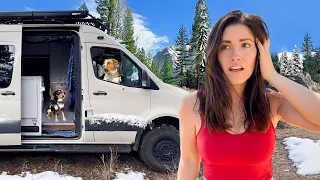 This is Tougher Than I Expected | Winter Van Life with Two Rescue Dogs