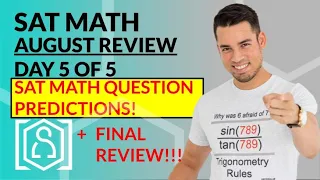 SAT Math October REVIEW: Math Question Predictions + Final Review!