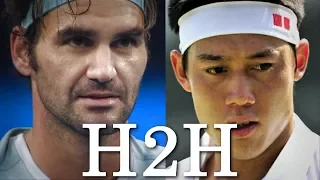 Federer vs Nishikori - All 7 H2H Match Points (HD)