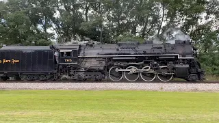 Nickel Plate Road 765 Steam Train Pacing w/ TWO Whistles! (August 2022)