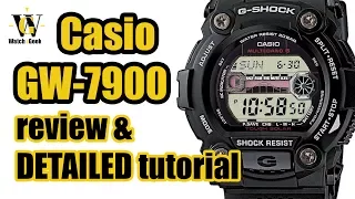 Casio GW 7900 - module 3193 & 3200 -review & tutorial on how to set up and use all the functions